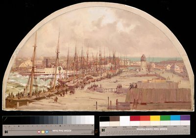 Great Flood in the Chicago River, 1849, 1900 by Lawrence Carmichael Earle